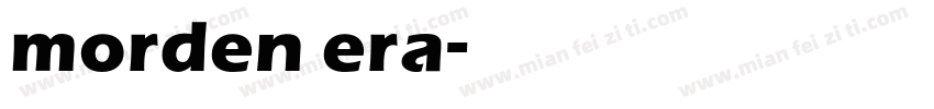 morden era字体转换